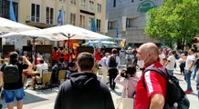 Les supporters des Diables mettent l'ambiance à Munich avant Belgique-Italie