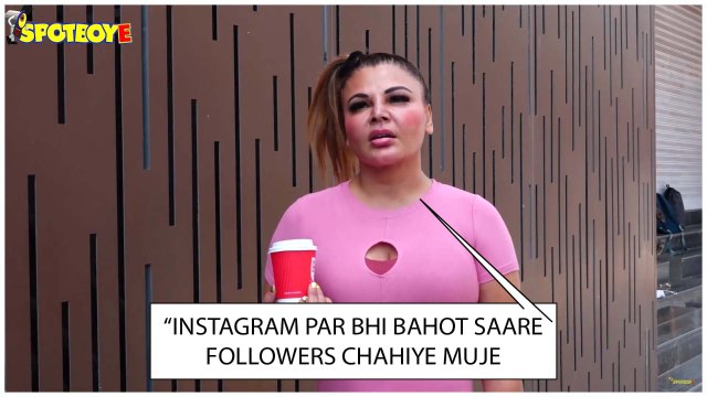 Rakhi Sawant Gets Surrounded By Paps; Says Aur Bhi Instagram Followers Chahiye Mujhe