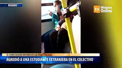 Agredió a una estudiante extranjera en el colectivo