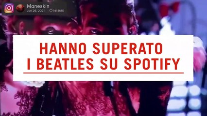 I Maneskin superano i Beatles su Spotify: tutti i record della rock band italiana