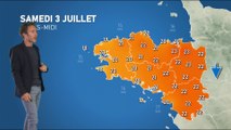 Bulletin météo pour le samedi 3 juillet 2021