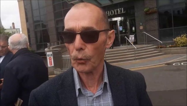 Liam Wray, brother of Bloody Sunday victim Jim Wray, reacts to Soldier F non-prosecution decision