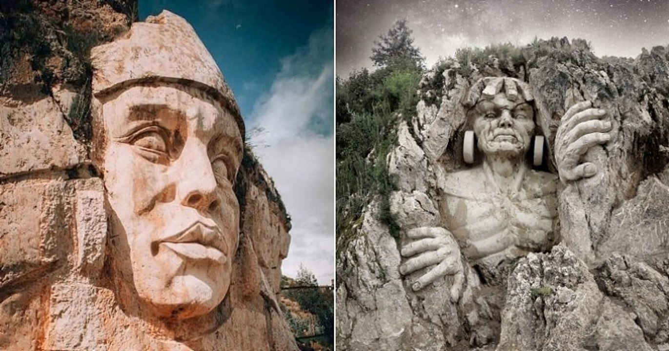 Au Pérou, ces immenses sculptures taillées à même la montagne sont magnifiques