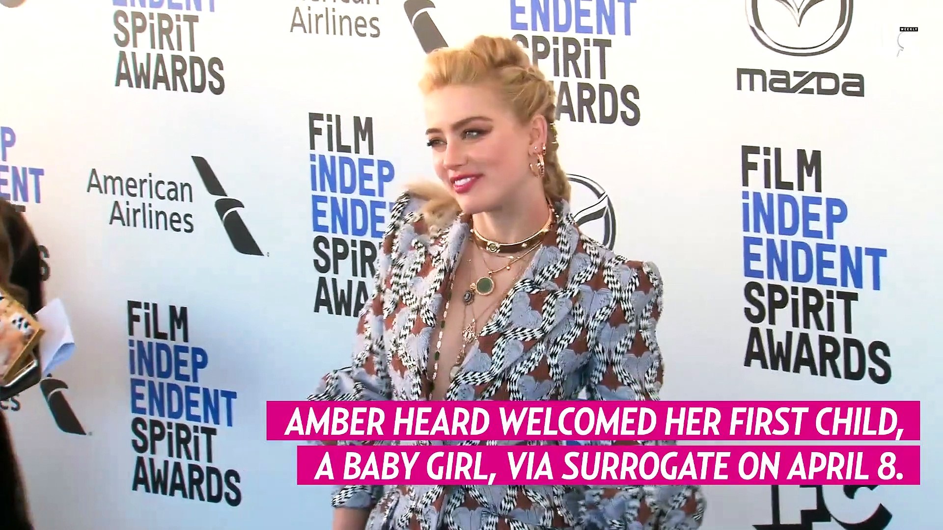 ⁣Amber Heard Secretly Welcomes Her 1st Child Via Surrogate