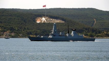 Son Dakika | Rusya'nın Kardeniz'de ateş açtığı İngiliz savaş gemisi 'HMS Defender' Çanakkale'de