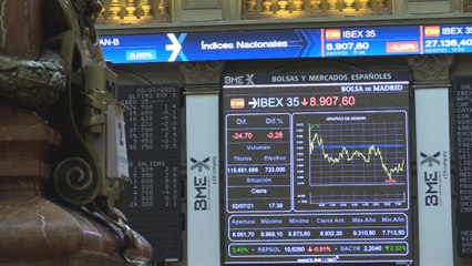El Ibex 35 cierra con pérdidas y acumula un descenso semanal del 2,06 %