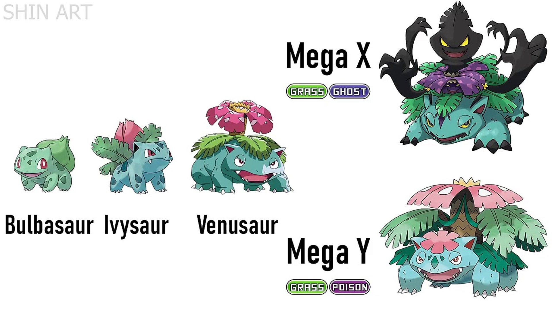 Diagrama De Evolución De Venusaur