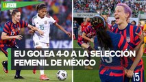 México femenil cae por goleada ante Estados Unidos en amistoso