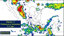Clima de hoy viernes: Inestabilidad con potencial de chubascos fuertes y tormentas eléctricas