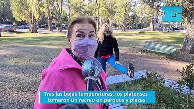 Tras las bajas temperaturas, los platenses tomaron un recreo en parques y plazas