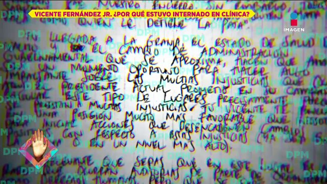 Vicente Fernández Jr. recibió cartas que narran crímenes en clínica de rehabilitación