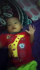 Lucunya expresi Atthariz saat diajak bercanda#