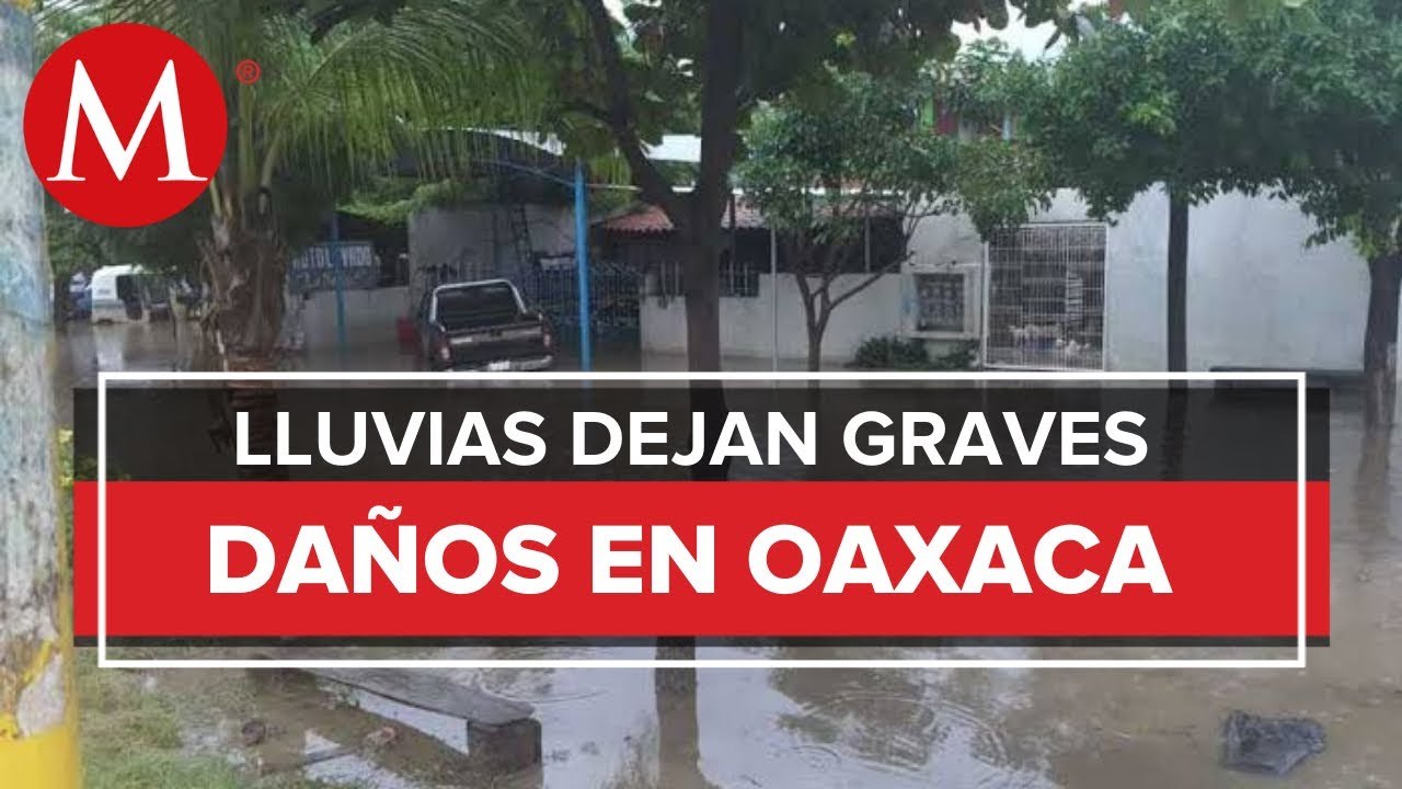 Lluvias generan daños y derrumbes en carreteras de Oaxaca