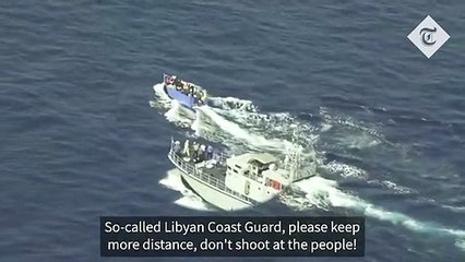 Libyan coast guard shoots at tiny boat full of migrants