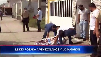 Le dio posada a extranjeros y lo mataron en su casa en Guayaquil