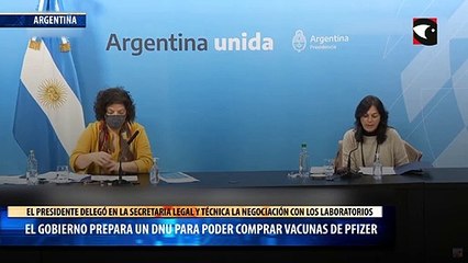 El gobierno prepara un DNU para poder comprar vacunas de Pfizer