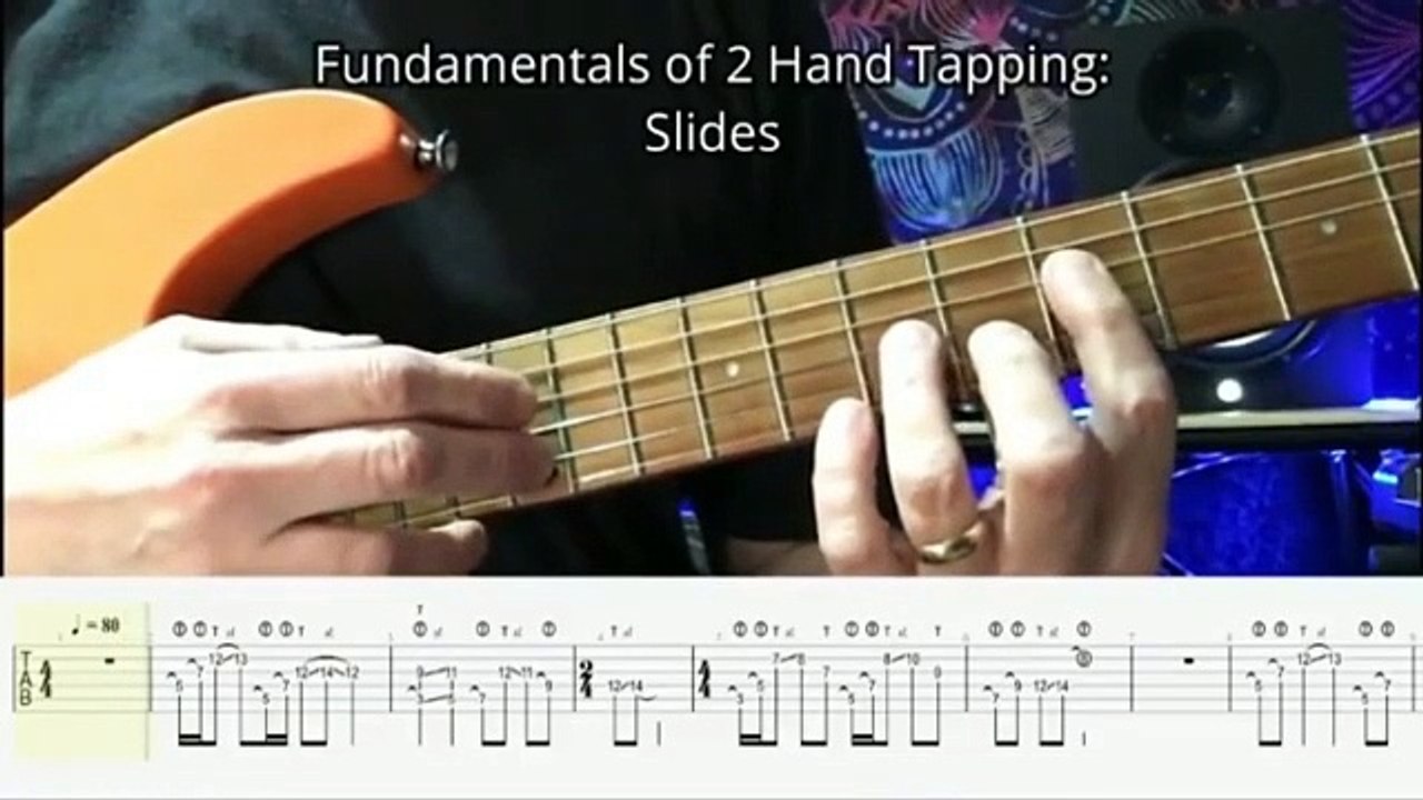 Guitar Tutorial.. Beginer Fingger tapping. Fundamental tapping guitar lesson