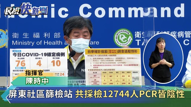 快新聞／屏東社區篩檢站萬人PCR皆陰性　持續監測到7/11