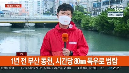 부산도 장맛비 시작…상습 범람 지역 동천 '불안'