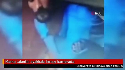 Son dakika haber... Marka takıntılı ayakkabı hırsızı kamerada