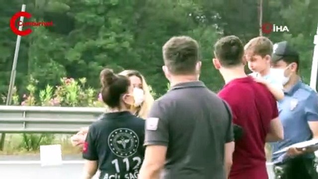 Kuzey Marmara Otoyolu'nda zincirleme kaza: 1'i çocuk 5 yaralı