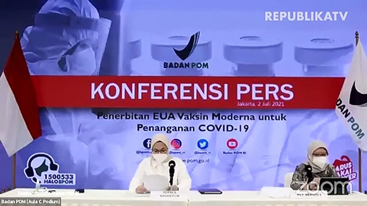 Vaksin Moderna Dapat Izin EUA BPOM
