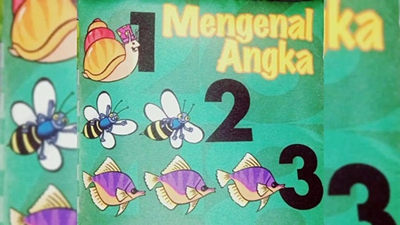 Learn to Recognize Complete Numbers with Pictures. #Counting Number - English Indonesian Version