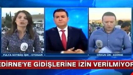 Yayına çıktığından habersiz olan Kanal D muhabiri
