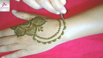 Simple easy jewellery Henna mehndi design - new style quick mehndi - अरबी मेहंदी  - HabibaMehndiArt
