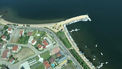 Marmara Denizi'ndeki müsilajın son durumu havadan görüntülendi