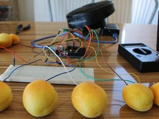 Kayısıdan piyano yaptı