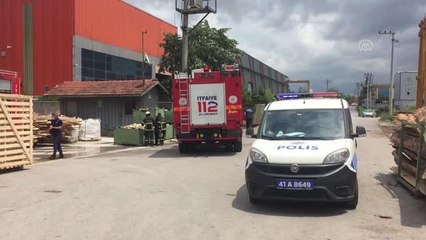 Kereste fabrikasında çıkan yangın söndürüldü