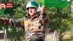 Indian Army havildar gulab singh stunt on scooter with tiranga
