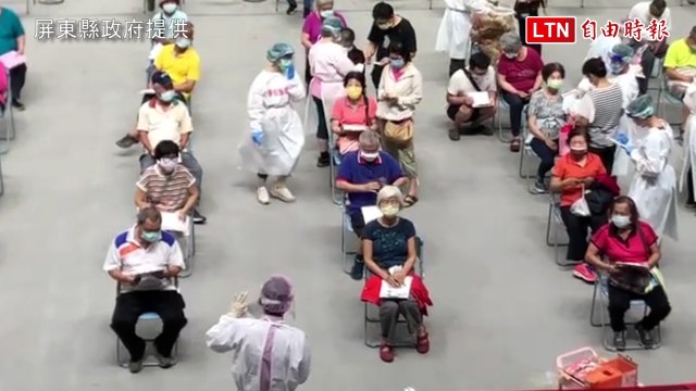 屏縣打莫德納疫苗分流變順暢 2天接種率達91％(屏東縣政府提供)