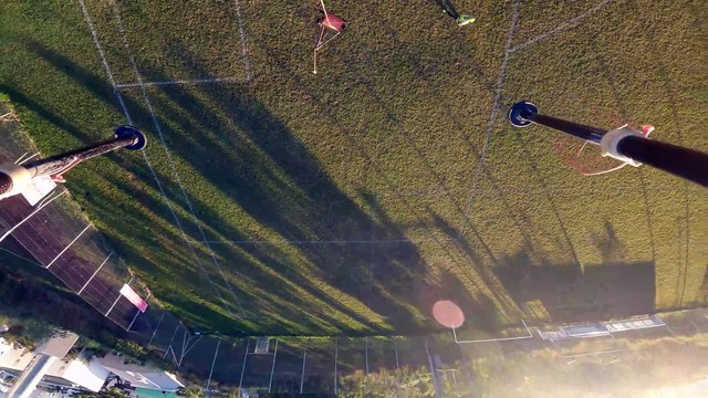 Pose des cables du téléphérique du Moufia : Images de l'opération