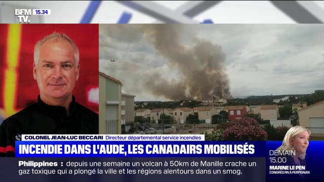 Incendie dans l'Aude: d'après les pompiers, le feu se développe sur des parties inaccessibles aux moyens terrestres