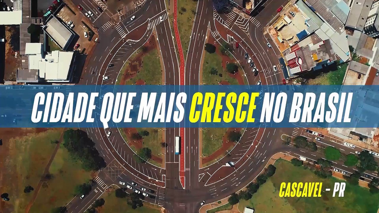 Mais de 400 obras transformaram Cascavel na 4ª maior cidade do Brasil em planejamento e urbanismo