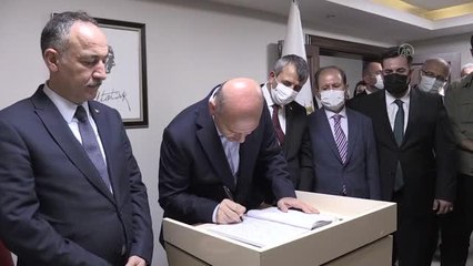 KIRIKKALE - İçişleri Bakanı Soylu, ziyaretlerde bulundu