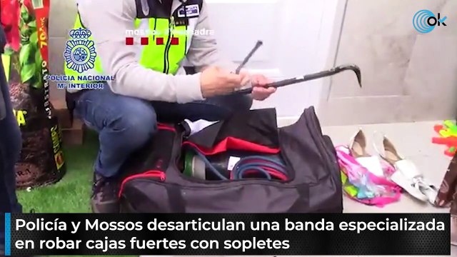 Policía y Mossos desarticulan una banda especializada en robar cajas fuertes con sopletes