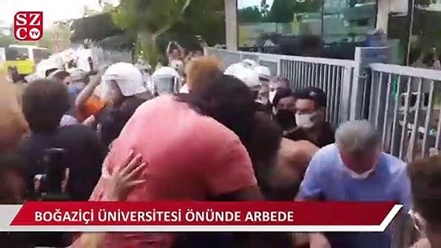 Boğaziçi Üniversitesi önünde arbede