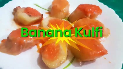 下载视频: Stuff Banana Kulfi I केला कुल्फी बनाने का तरीका I How to make Banana Kulfi I Banana Stuffed Kulfi Recipe  by Safina Kitchen