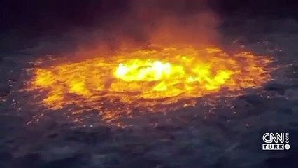 Okyanusun ortasında yangın!