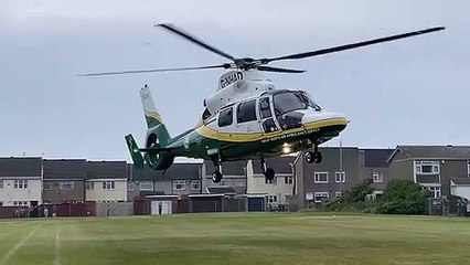 Air ambulance lands on Hartlepool school field following incident