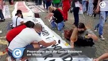 Manifestantes fazem ato contra Bolsonaro em Vitória