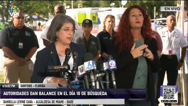 Autoridades dan nuevo balance del día 10 de búsqueda en derrumbe en #Surfide #Miami - VPItv