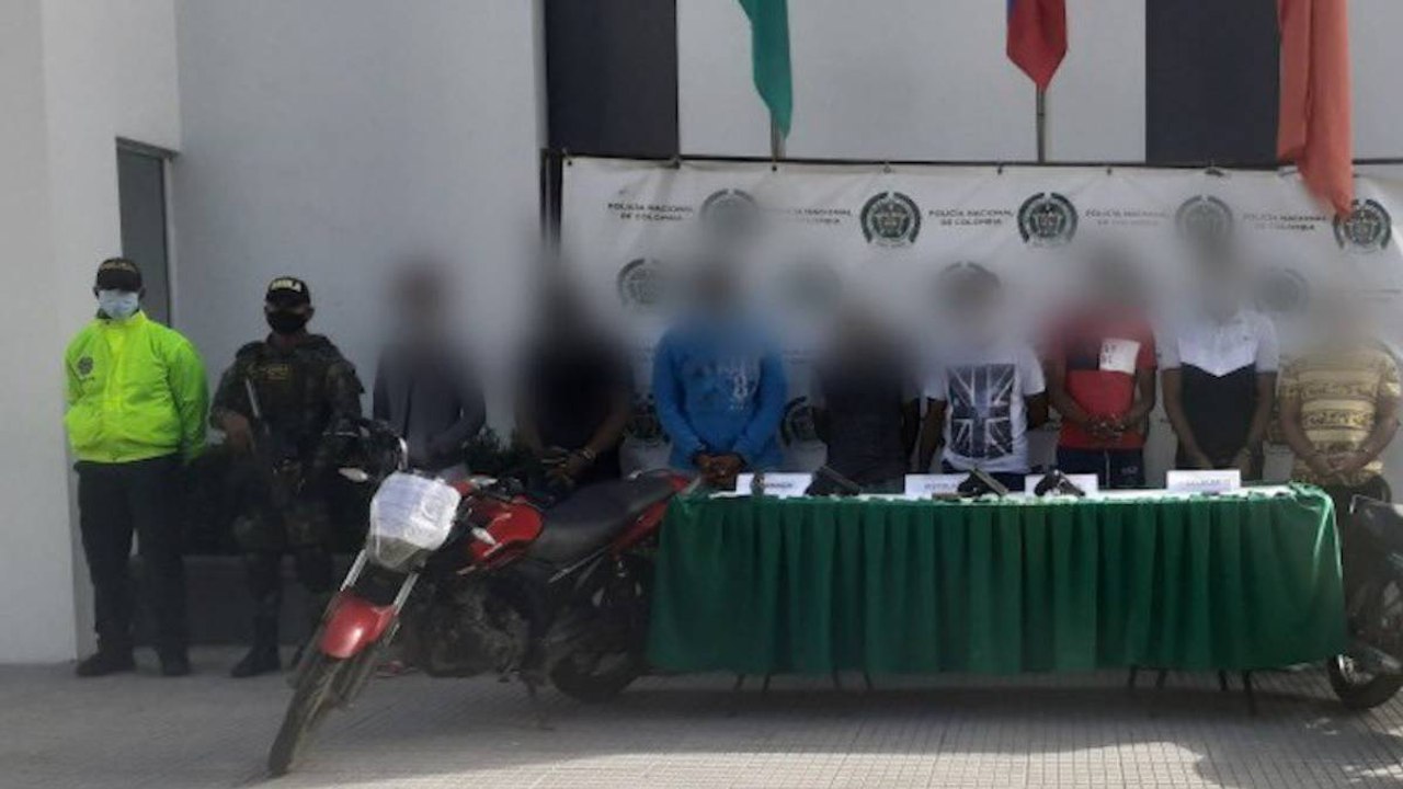 Diez presuntos integrantes del Clan del Golfo fueron capturados en Urabá