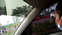 KECELAKAAN DI JALAN TOL, PECAH BAN
