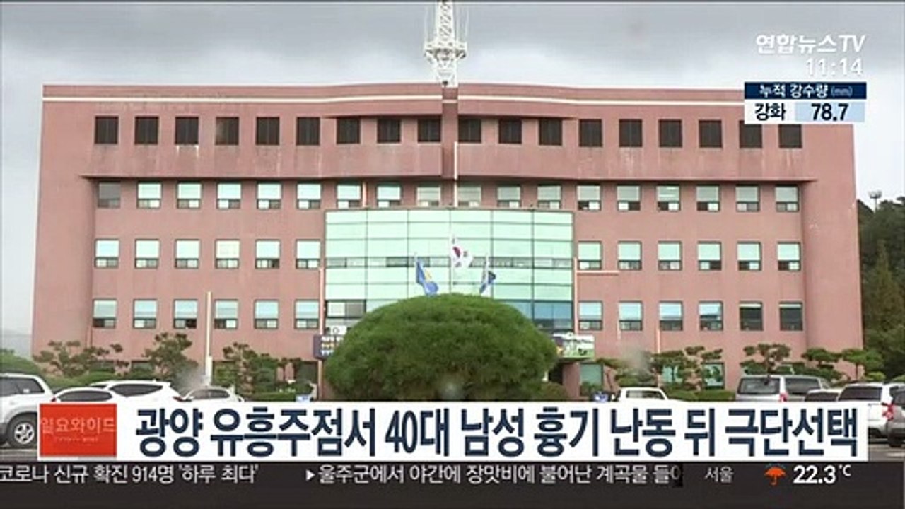 광양 유흥주점서 40대 남성 흉기 난동 뒤 극단선택