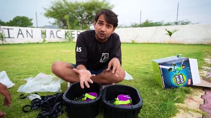 We Tried Moon Shoes - Mini Trampoline