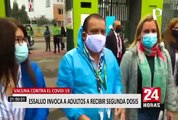 Fiorella Molinelli exhorta a adultos mayores vacunados a recibir su segunda dosis